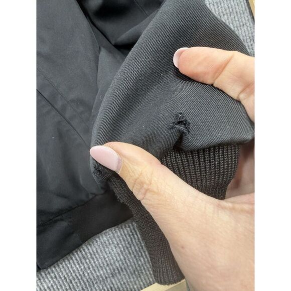 Neptune Garment‎ Military Bomber Jacket Mens Black 42 X-Long Coat Pocket Officer - Picture 3 of 14